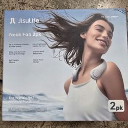 Jisulife 8 in. 3-Speeds Personal Fan in Grey