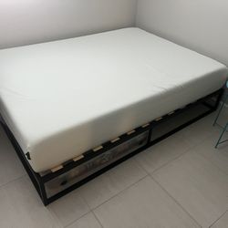 Full Size Foam  Mattress and Frame