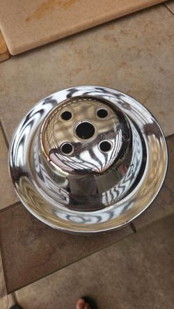 Chevy Pulley Chrome