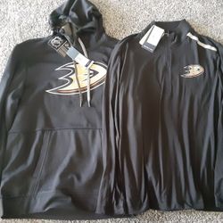 Mens Ducks Sweatshirt & Quarter Zip Pullover Size Medium