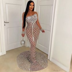 Divine Crystal Mermaid Dress