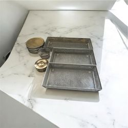 Metal Mesh Desk Organizer Set