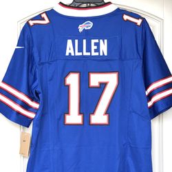 MED + LARGE -  BILLS #17 JOSH ALLEN JERSEY