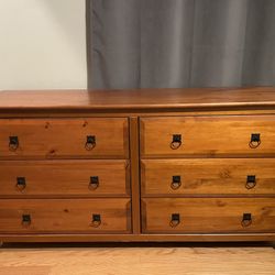 6 Drawer Wood Dresser