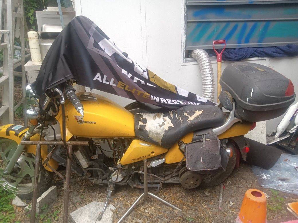 Some Sort Of Motorbike Or Motorcycle