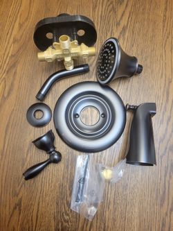 Glacier Bay  Mandouri Single Handle 1 Spray  Color Changing LED  Tub And Shower Faucet In Bronze 