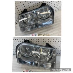 2008 2010 CHRYSLER 300 HEADLIGHT LAMP PAIR OEM 
