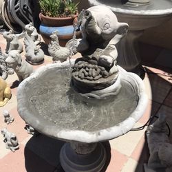 New Water Fountain Made Out Of Cement 