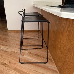 Black 30” Bar Stools (2)