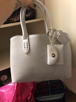 Grey handbag (large)