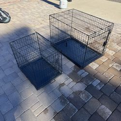 1 Small Dog Crate - 1 Large Dog Crate 