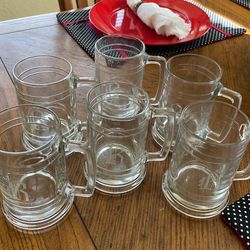 Beer Glasses , Set Of 6 Monogram R