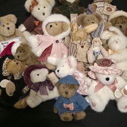 Boyds bears $5 for small and medium and $10 for large. All have tags.