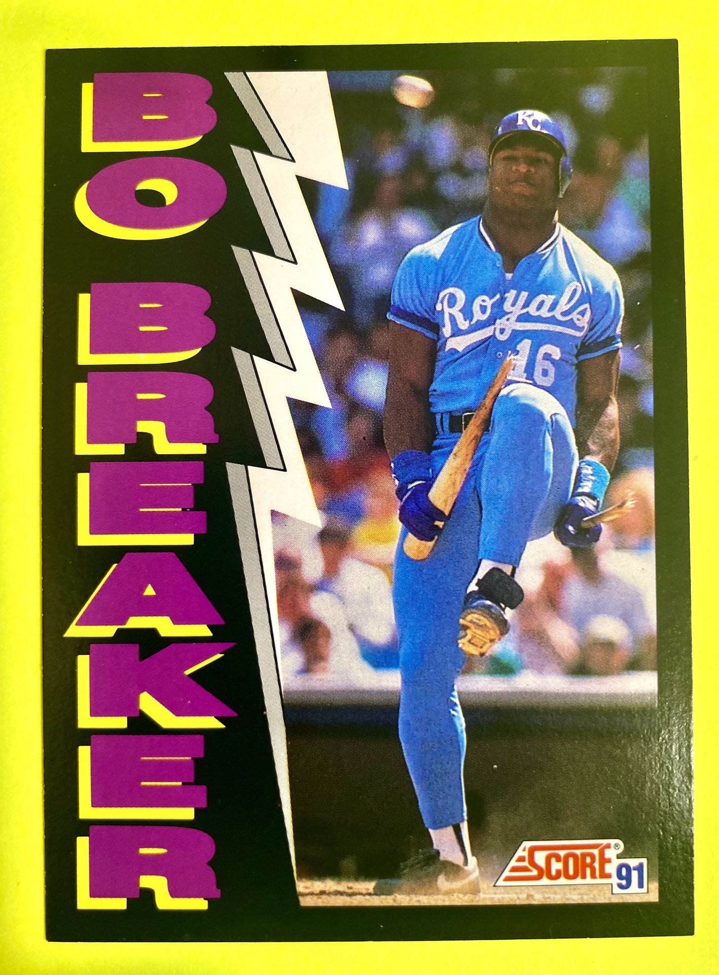 Bo Jackson 1991 Score “Bo Breaker” Card