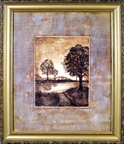 Serene Landscape - Framed Art Print