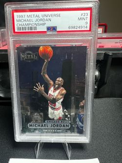 1997 Metal Universe Michael Jordan Championship PSA 9