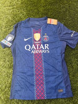 Player version psg doue jersey size Large