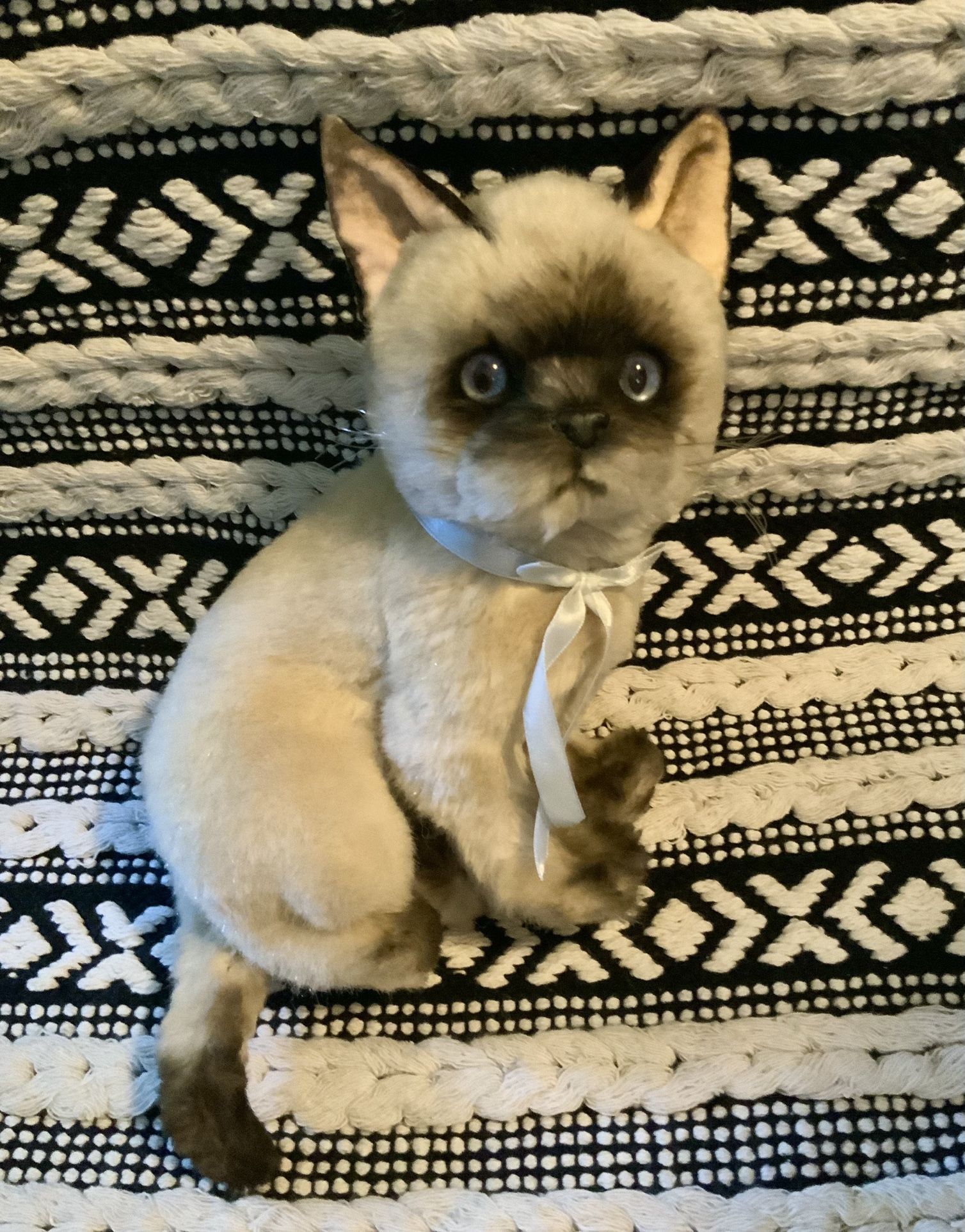 Vintage Applause Avanti Siamese Cat 1987 Stuffed Plush kitty Toy