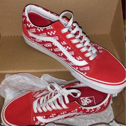 red vans ( logo repeat)