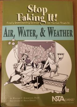 "Stop Faking It" book on Air, Water, & Weather written for teachers