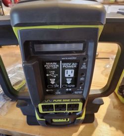 RYOBI 18V ONE+ 1800-Watt Portable Battery Inverter Power Station/8-Port Charger (Tool Only)
