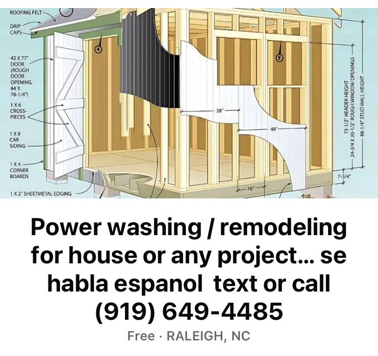 RDU Services Power Washing N Remodeling