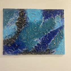 Painting, Textured Art On Canvas 18”x24”  