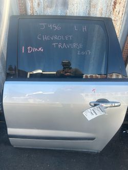 Chevrolet Traverse Rear Door Driver Side LH Silver 2010 - 2017 ; J456