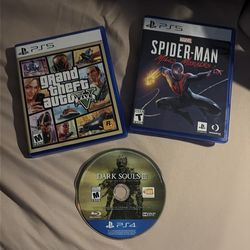 GTA 5, Spider-Man Miles Morales, Dark Souls 3 Bundle