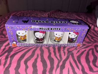 Hello Kitty Glassware Set Of Four
