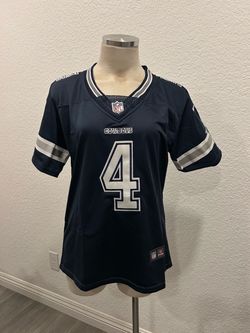 Women’s Dallas Cowboys Dak Prescott #4 stitched Navy Blue Jerseys