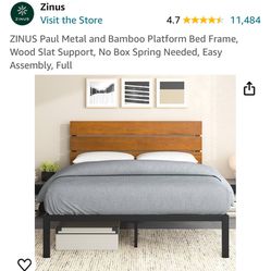 Full size Bed frame and matresses