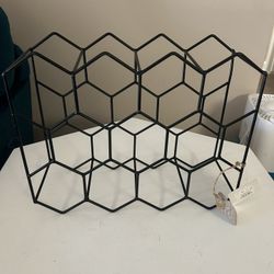 Black Iron Beehive Wine Rack