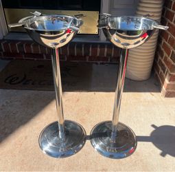 Smokin Ash Stainless Steel Standing Ashtrays