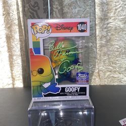 Bill Farmer Signed Disney Goofy Funko Pop