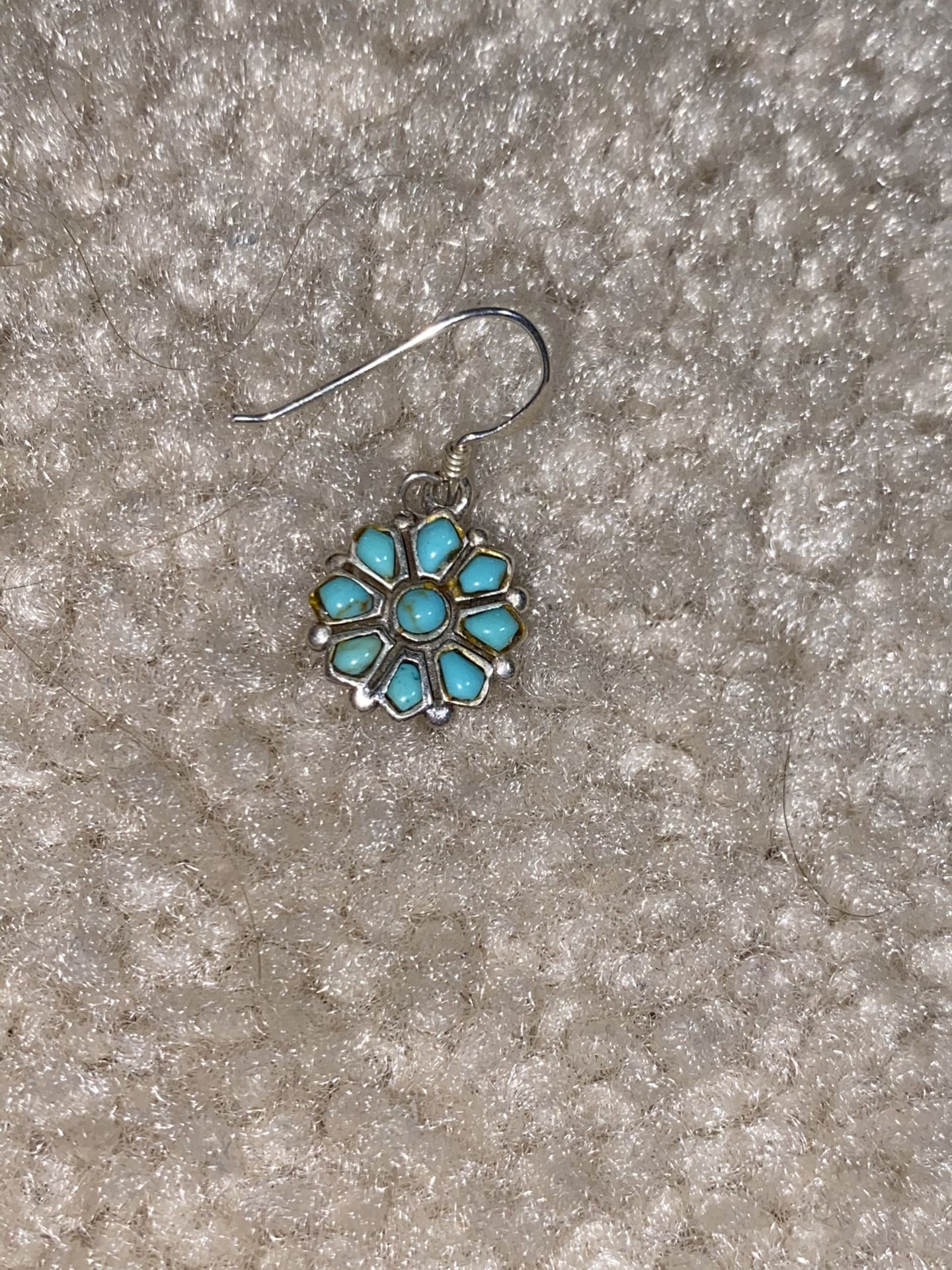 Sterling Silver And Turquoise Pendant