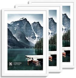 Hongkee 13x19 Picture Frame Set of 3 White