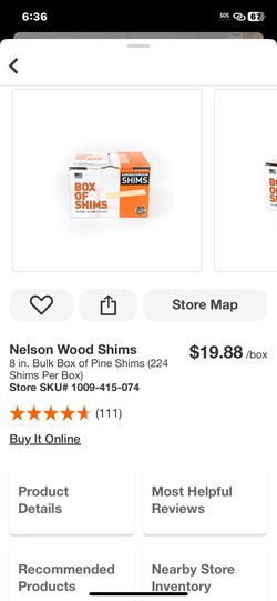 Nelson Wood Shims 8 in. Bulk Box of Pine Shims (224 Shims Per Box)