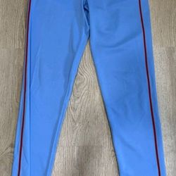 MLB Gamers St. Louis Cardinals Baseball Pants Nike Professional Baseball Pants Game Used Powder Blue Red Piping Men Sizes Waist 34, 36, 38