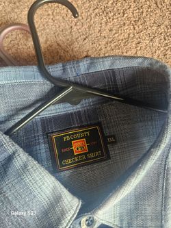 FB County Checker Shirt 3XL Blue
