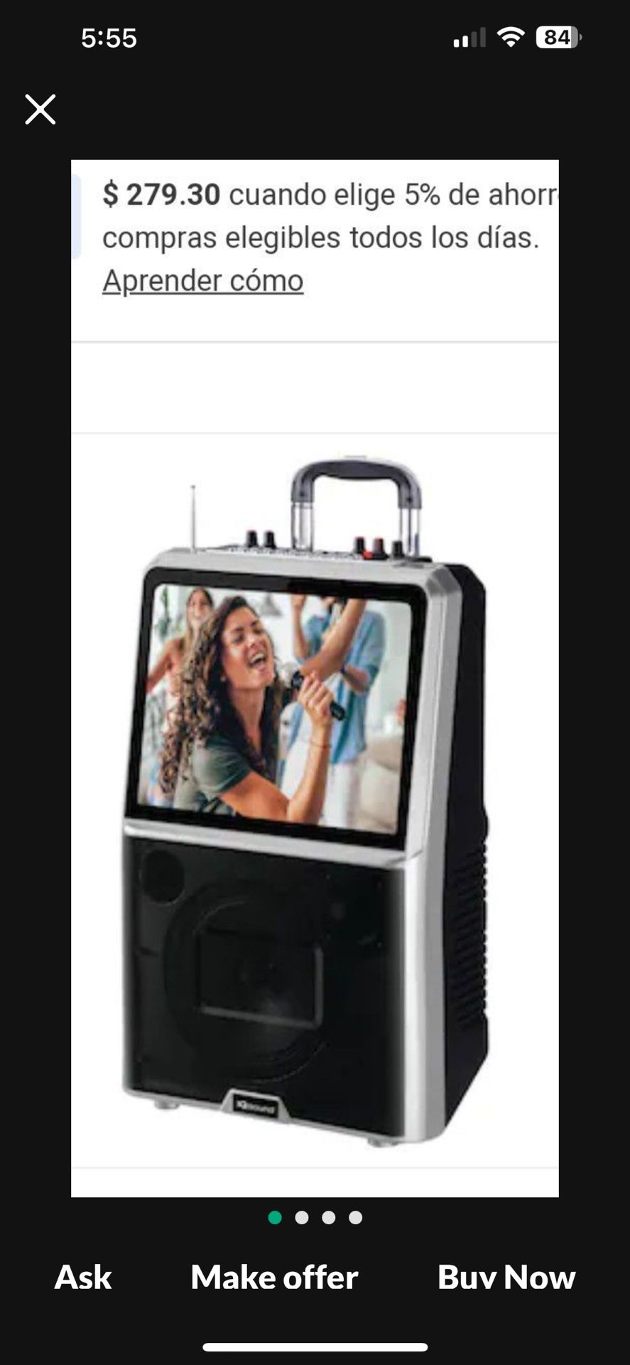 IQ Sound Karaoke Speaker 15” Bluetooth YouTube