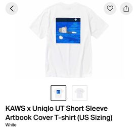 KAWS x Uniqlo UT Short Sleeve Artbook Cover T-shirt Size large