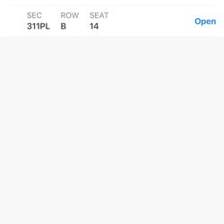 Dodger Tickets 5/1 Tigers @ Dodger Stadium Left Field Pavilion Row B