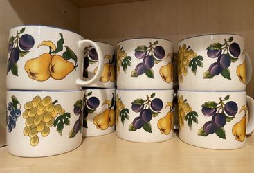 8 Large Mugs Oatmeal/Soup