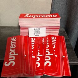 Supreme Red Box Logo Classic Stickers Bundle Of 10 Only 
