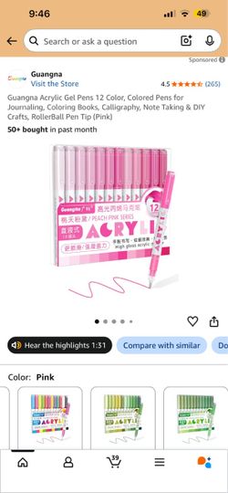 Acrylic markers