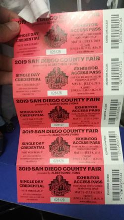 Del mar fair tickets