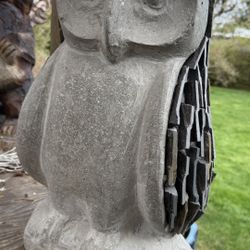 Owl - Stone Garden Art Decoration