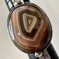 Botswana Agate Sterling Silver Ring