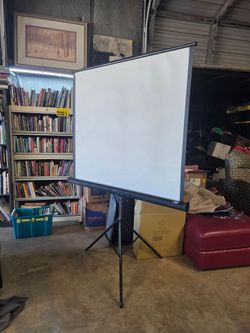 Quartet projector screen, $25